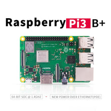 Load image into Gallery viewer, 2018 new original Raspberry Pi 3 Model B+ (plus) Built-in Broadcom 1.4GHz quad-core 64 bit processor Wifi Bluetooth and USB Port